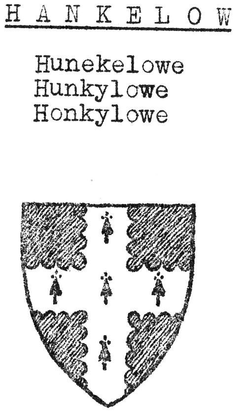 heraldic shield associated with Hankelow